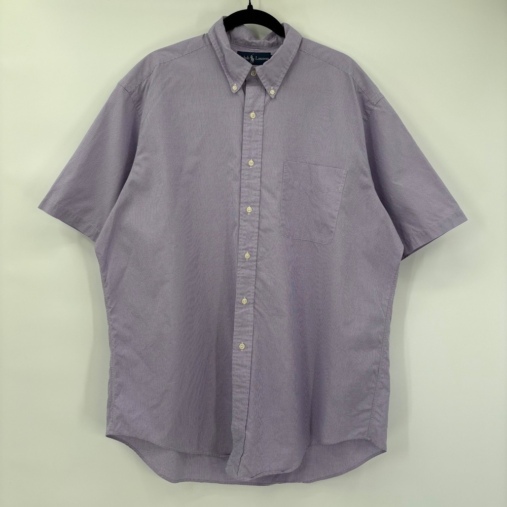 Polo Ralph Lauren Shirt Mens XL Short Sleeve Lightweight Adult Classic Fit
